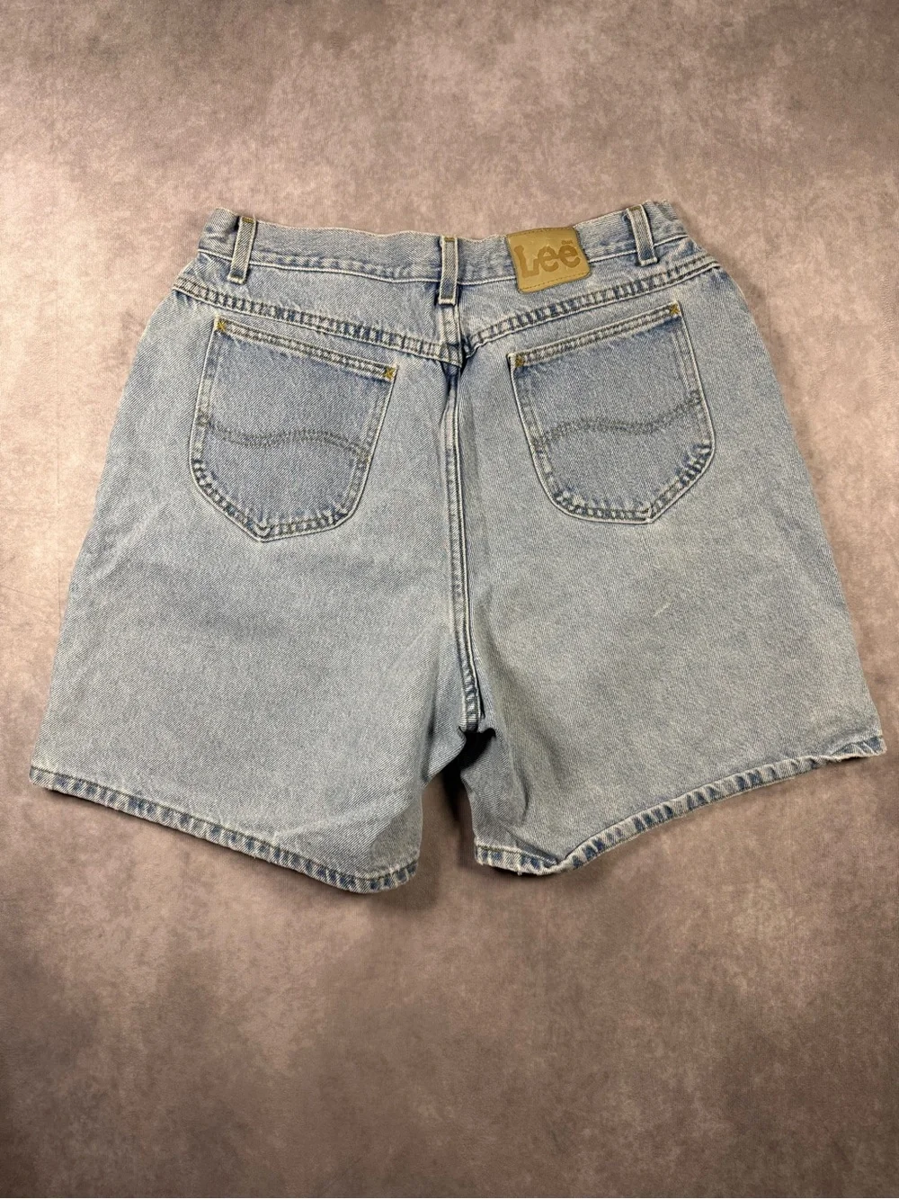 Vintage Women’s Lee Denim Mom Shorts Light Wash, Size 18 Long, Excellent Cond